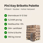 Lade das Bild in den Galerie-Viewer, Pini Kay Briketts (Import) Palette 96 Säcke x 10 kg (960 kg)
