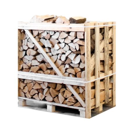 Halbe palette kammergetrocknetes gespalten Birken/Esche Brennholz mischfeuerholz 25cm