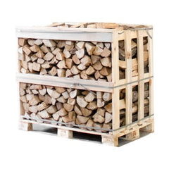 Halbe palette kammergetrocknetes gespalten Hainbuche Brennholz 25cm